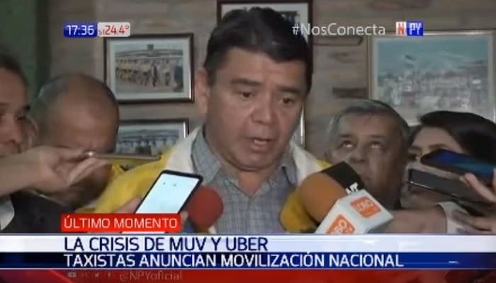 Taxistas sitiarán Asunción en protesta contra MUV y Uber