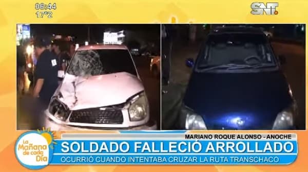 Soldado muere arrollado sobre la Transchaco