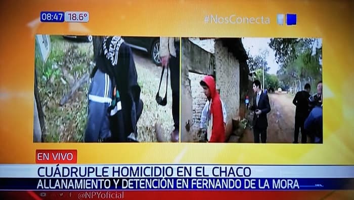 Detienen a sospechosos de cuádruple homicidio en el Chaco