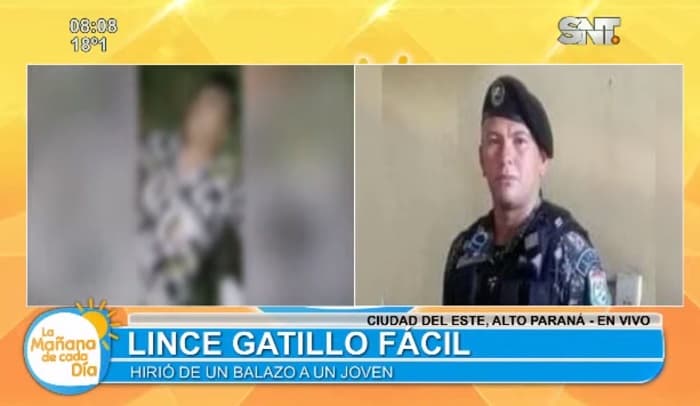 Agente de Grupo Lince con antecedentes balea a joven