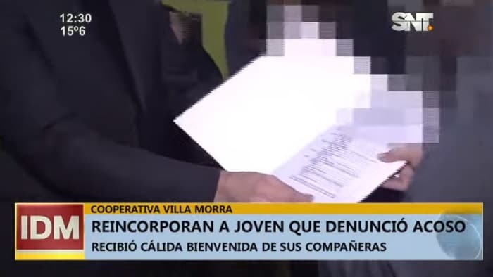 Cooperativa reincorpora a mujer que denunció acoso de presidente