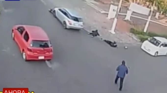 Chocan ante presencia de agente de tránsito en Villarrica