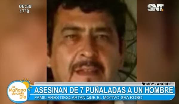 Asesinan de siete puñaladas a trabajador en Ñemby