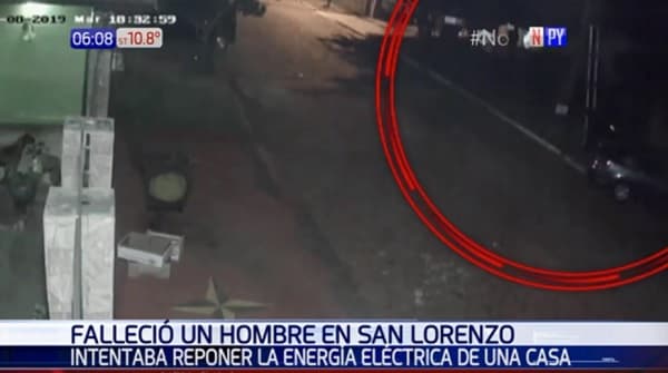 Hombre muere electrocutado al intentar reponer energía