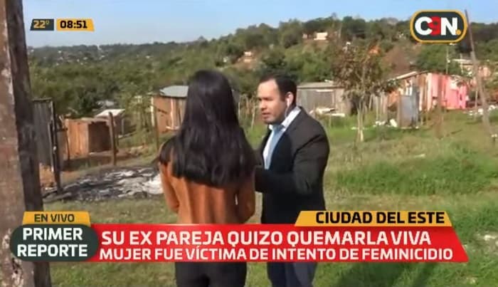 Mujer denuncia a su expareja por intentar quemarla viva