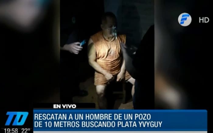 Rescatan a hombre sepultado buscando “plata yvyguy”