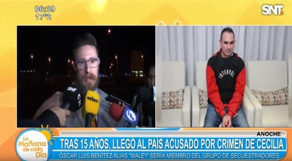 Tras 15 años, llega al país acusado por crimen de Cecilia Cubas