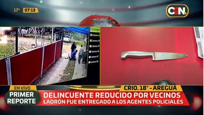 Vecinos reducen a delincuente luego de asaltar a estudiante