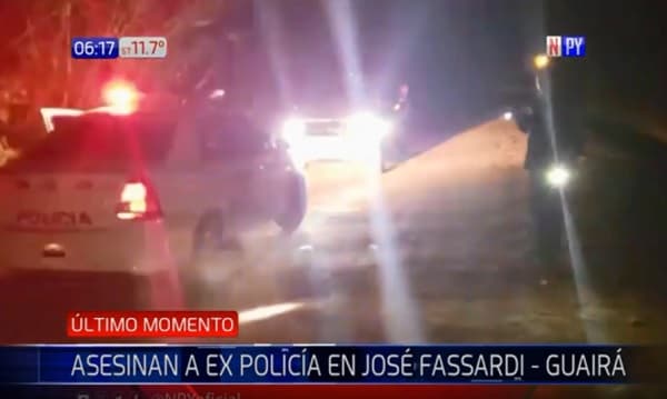 Sicarios asesinan a excomisario en Guairá