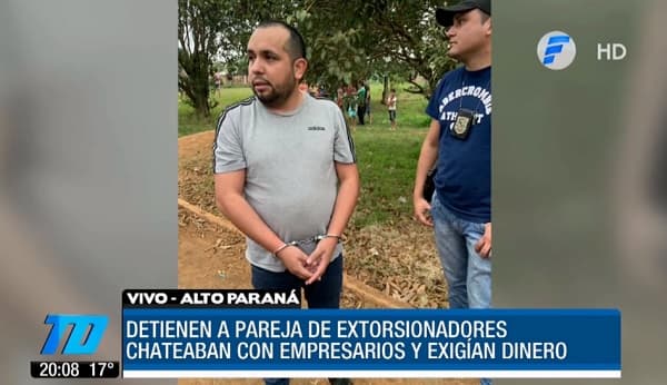 Pareja cae luego de “facturar” G. 400 millones con imágenes sexuales