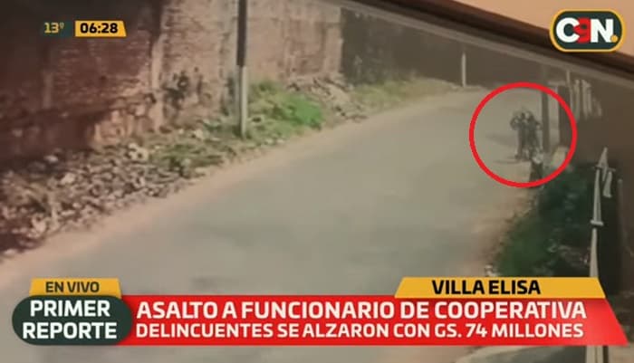 Asaltan y despojan de G. 74 millones a funcionario de cooperativa