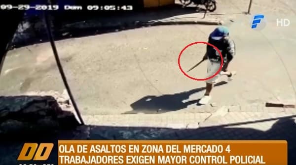 Delincuente asalta con “machetillo” a mujeres en zona del Mercado 4