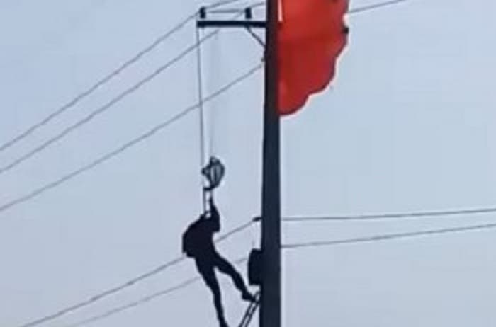 Paracaidista termina estrellado contra tendido eléctrico en Paraguarí