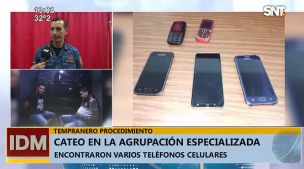Incautan celulares en cateo en la Agrupación Especializada