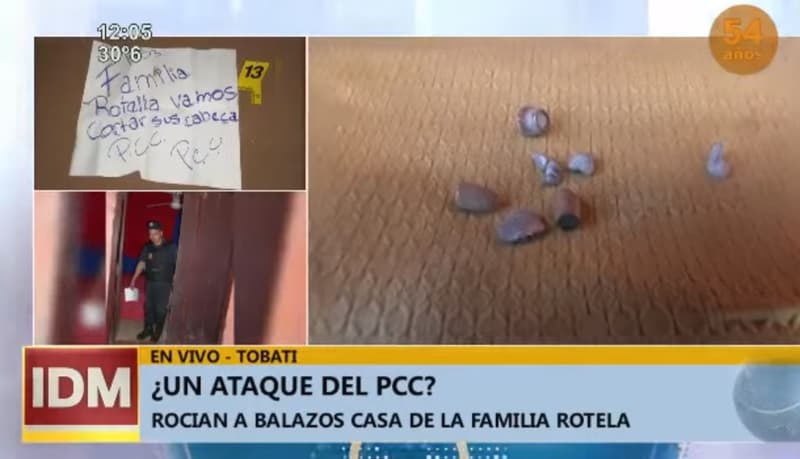 Rocían a balazos vivienda de familiares del líder del “Clan Rotela”