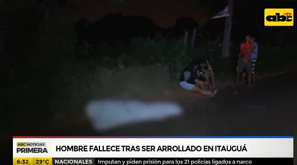 Hombre fallece tras ser arrollado en Itauguá