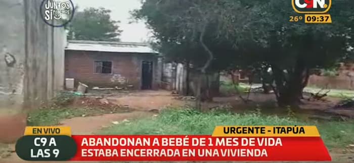 Abandonan a beba de un mes en Encarnación