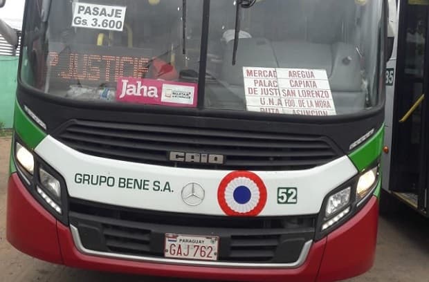 Buses con billetaje estarán identificados con calcomanías