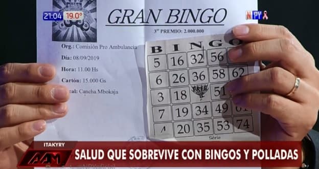 Hacen bingo para solventar reparación de ambulancia