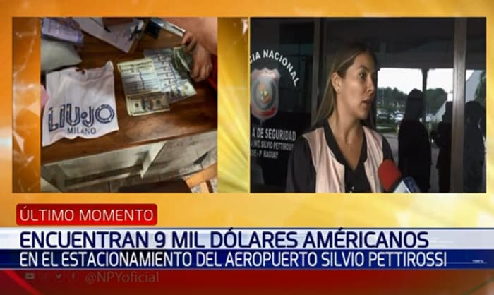 Policia devuelve USD 9.000 a mujer que olvidó su bolso en el aeropuerto