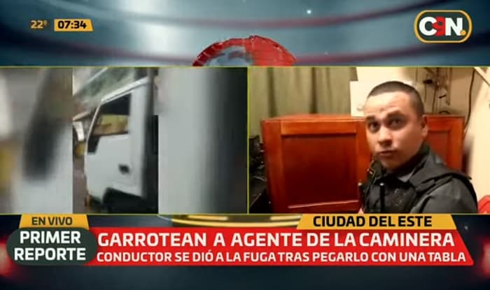 Agente de tránsito es golpeado con pedazo de madera en CDE