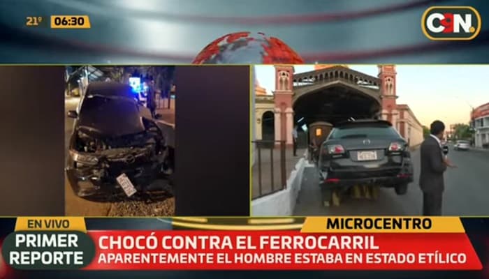 Conductor alcoholizado choca contra patrimonio histórico e intenta huir