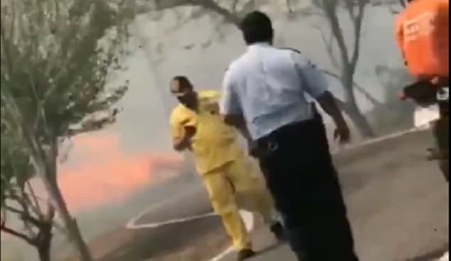 Incendio de gran magnitud se registra en el Parque Guasu