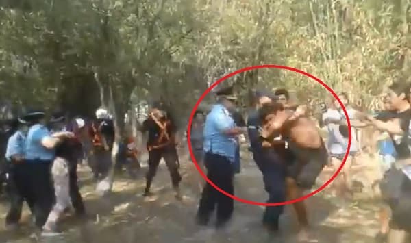 Manifestantes denuncian violento actuar policial en el Botánico