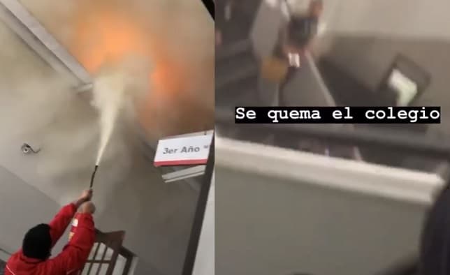 Principio de incendio causa susto en el Inter