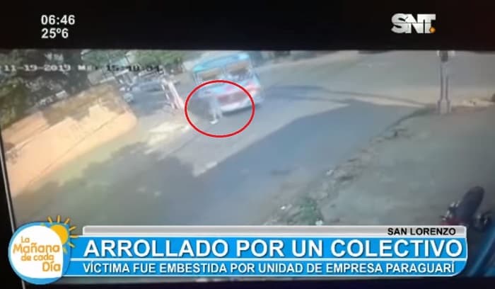 Hombre muere arrollado por bus en San Lorenzo