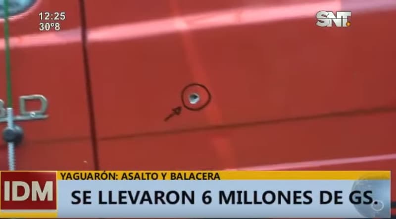 Asaltan camión de mercaderías y se llevan millones en Yaguarón
