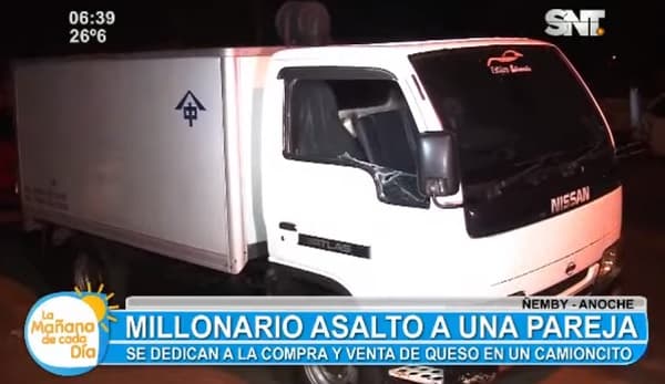Delincuentes asaltan a pareja y se llevan más de G. 13 millones