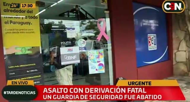 Asesinan a guardia de seguridad en asalto