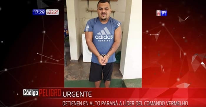 Capturan al líder del Comando Vermelho en Presidente Franco