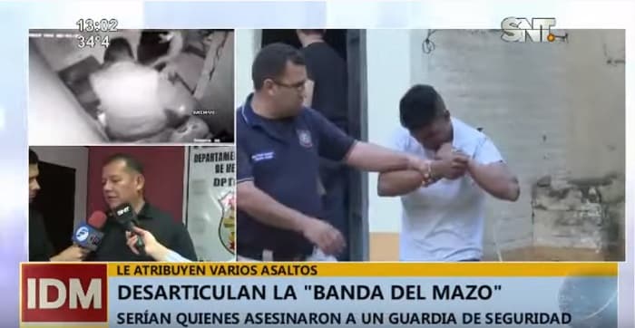 Capturan a miembros de la banda “del mazo”