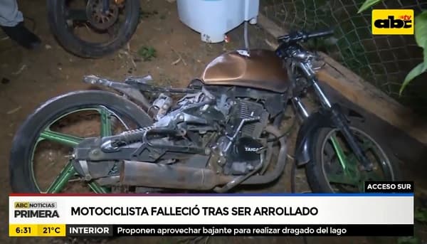 Bus arrolla y mata a motociclista sobre Acceso Sur