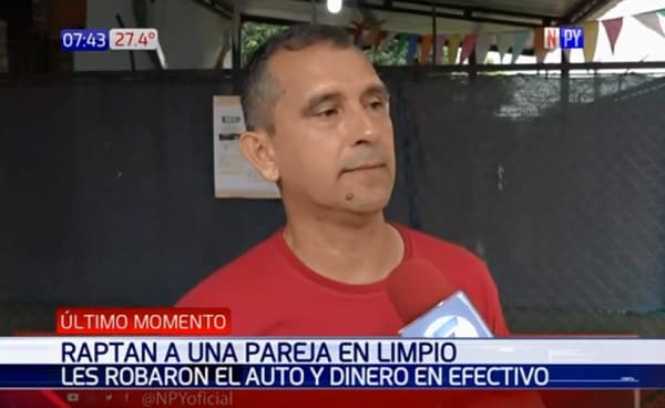 Delincuentes raptan a pareja y se roban su vehículo