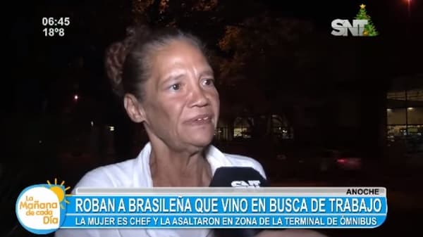 Ni bien llegó, chef brasileña sufrió asalto
