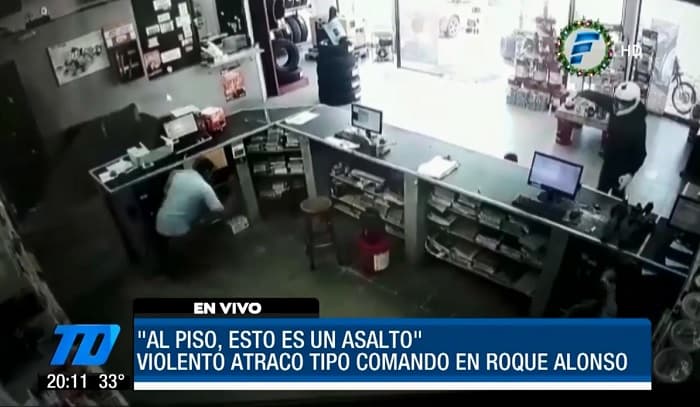 Delincuentes se llevan G. 12 millones de comercio en Mariano