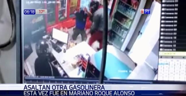 En 20 segundos roban un surtidor en Mariano Roque Alonso