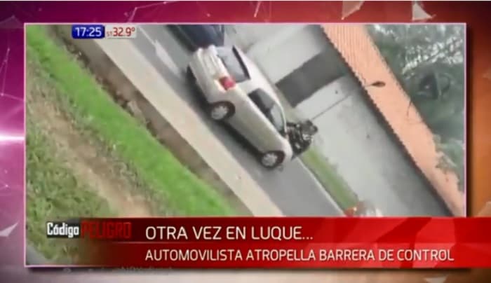 Mujer se resiste a control de tránsito y atropella a agentes en Luque