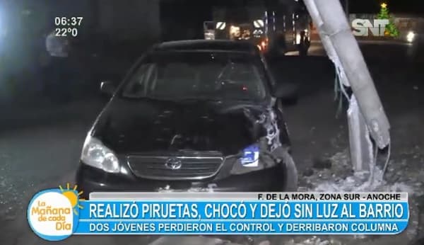 “Trompo” acaba de la peor manera y deja sin energía a un barrio
