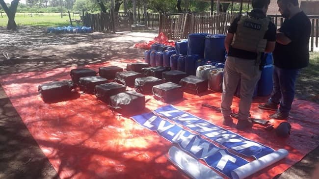 Valor de la cocaína incautada llega a los USD 33 millones