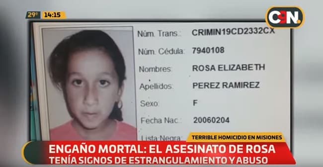 Relatan cómo se perdió contacto con niña asesinada