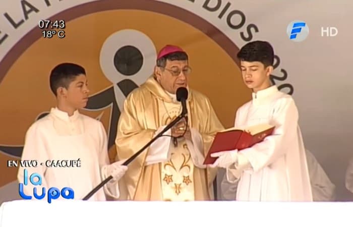 Cuestionan manipulación de la “Justicia terrenal”, durante misa en Caacupe