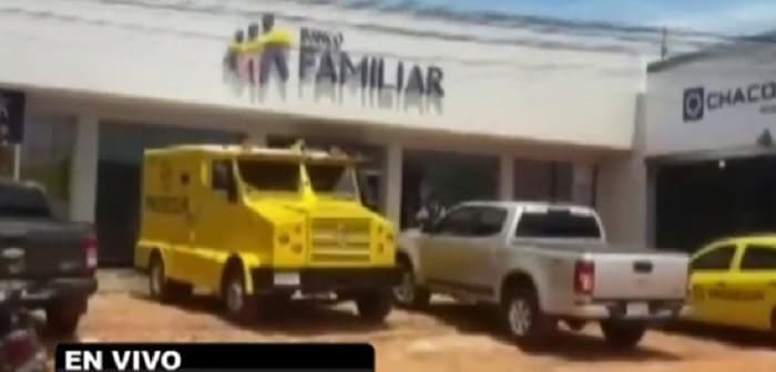 Delincuentes roban un banco y se llevan más de G. 1.000 millones