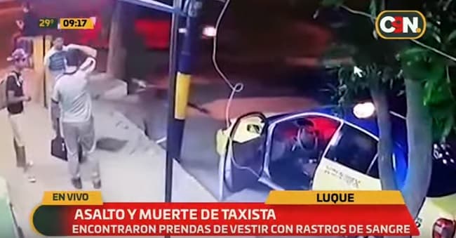 Divulgan imágenes de sospechosos de crimen de taxista