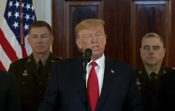 Trump anuncia sanciones contra Irán e invita a abrazar la paz