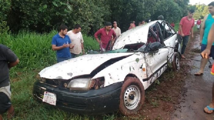 Vuelco de rodado deja cinco heridos en Ciudad del Este