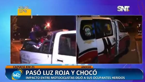Ambulancia sufre choque trasladando a paciente